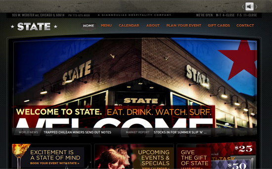 Restaurant image in Showcase of Appetizing Restaurant Websites