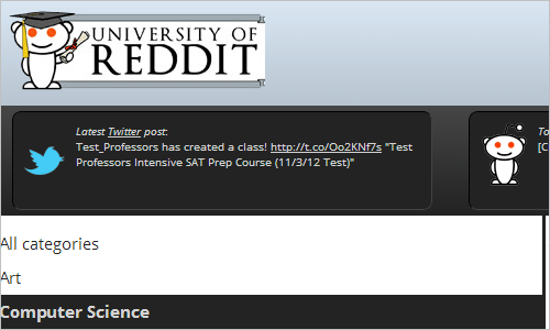 University of Reddit