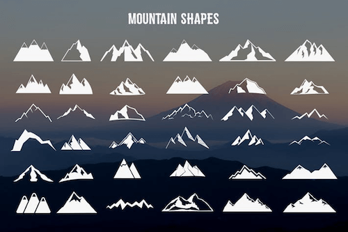 Mountain shapes