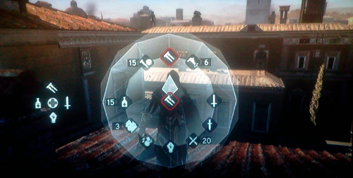 Assassin's Creed Radial Menu