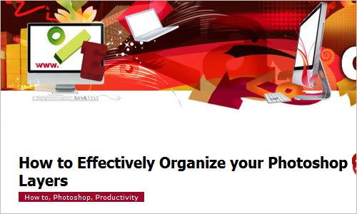 How to Effectively Organize your Photoshop Layers 
