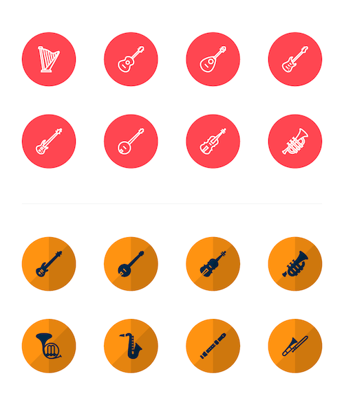 Musical Instruments Icons