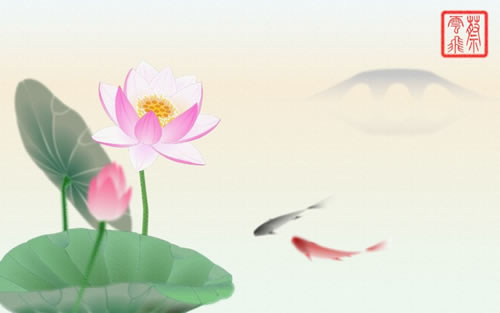 Chinese painting style in Adobe Fireworks