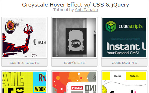 Greyscale Hover Effect w/ CSS and jQuery