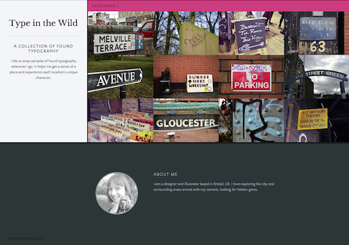 Desktop view of our webpage