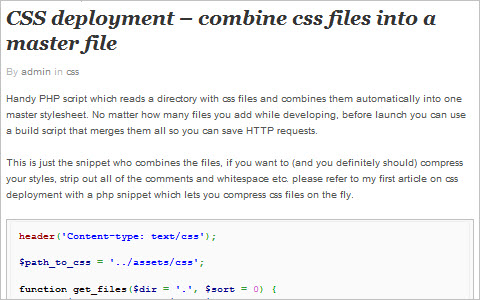 CSS deployment â€“ combine css files into a master file 