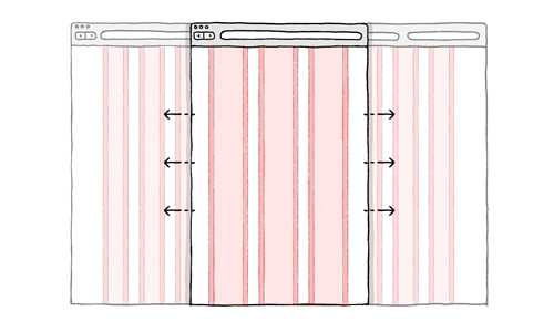 Calculating percentage widths and writing CSS in order to make our website and grid responsive.