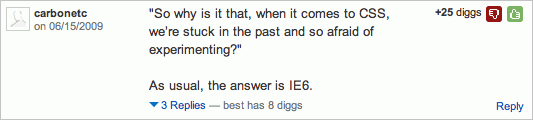 Digg.com comments