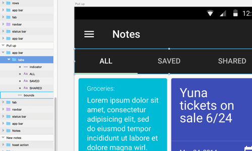 Tabs allow for multiple views of the same content types.
