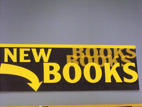 Wayfinding and Typographic Signs - new-book-sign