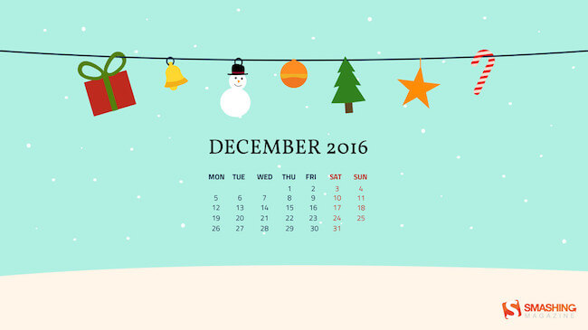 christmas calendar background