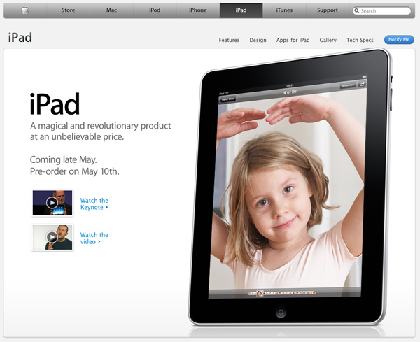 The Apple ipad