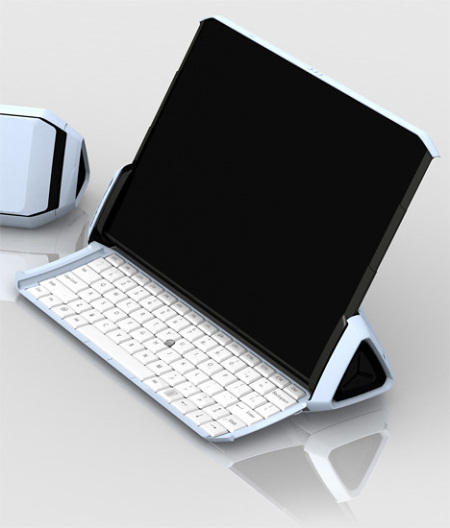 Laptop Designs - LG e-Book Laptop Concept Features Fuel Battery and OLED