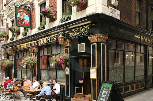 Sherlock Holmes Pub in London, UK