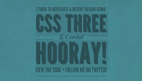 CSS3 Hooray