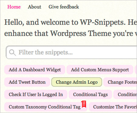 WordPress Snippets