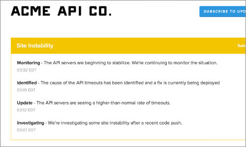 StatusPage.io: Hosted Status Pages for Your Company
