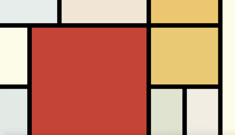 Mondrian Art in CSS Grid