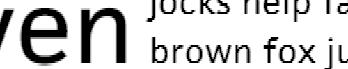 Unhinted font rendered with DirectWrite