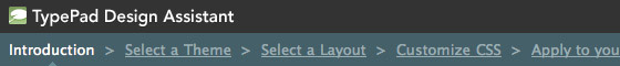TypePad Design Assistant