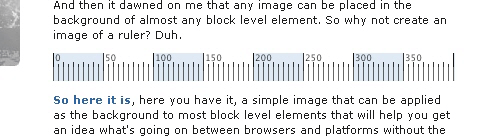 Screenshot of an image of a ruler accompanied by some text