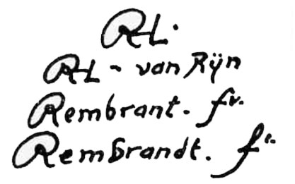 rembrandt signatures