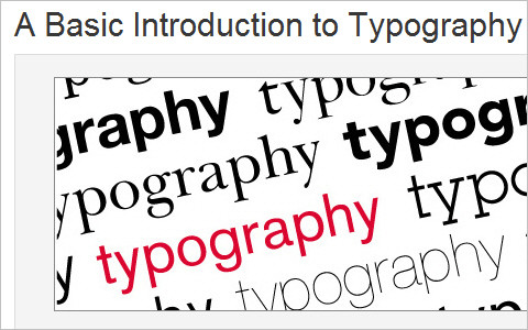 Useful Typography Resources - A 20 Minute Intro to Typography Basics