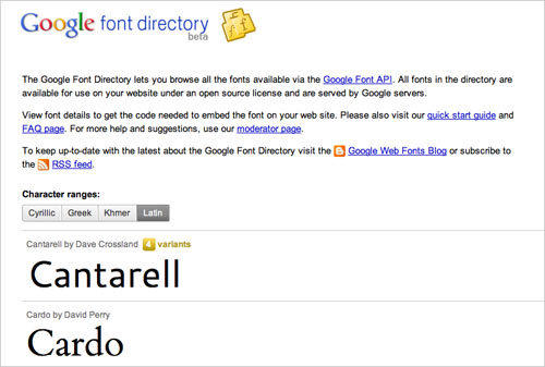 Google Fonts