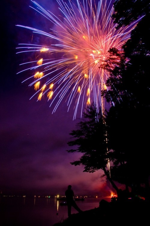 Fireworks Photos - Fireworks at Otsego Lake