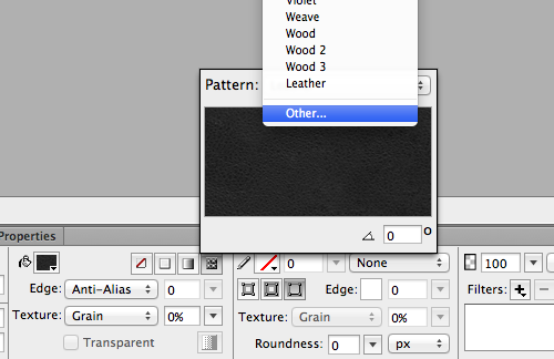 Applying a Pattern in Adobe Fireworks