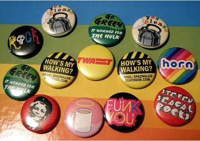 Pins, Badges and Buttons - DeathGob Badges