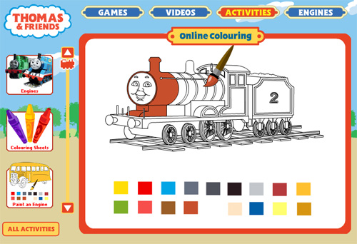 Thomas and Friends Online Colouring