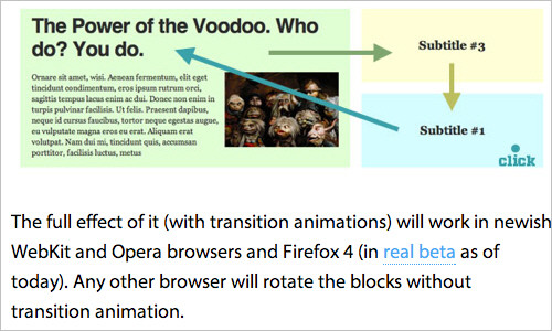 Rotating Feature Boxes