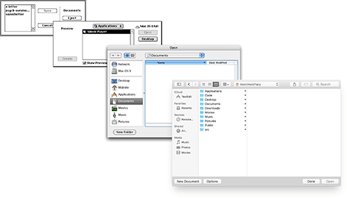 System Fonts - Mac OS X system UI fonts over the ages: from Chicago in 1984, through Charcoal and Lucida Grande, to San Francisco on a high-resolution display in 2015