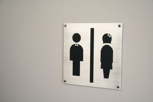 Wayfinding and Typographic Signs - ladies-and-gents