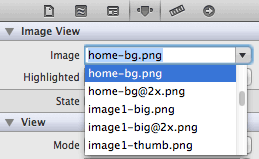 Attributes Inspector Select Image