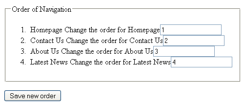 progressive enhancement - The first layer of the navigation form