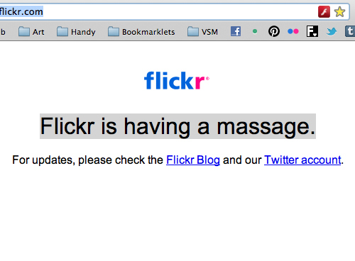 Flickr Downtime