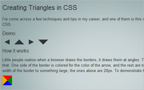 Creating Triangles in CSS  