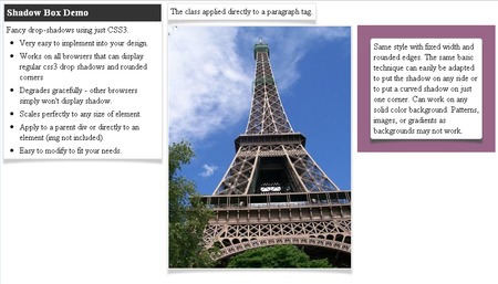 CSS3 Designs For Free Download - css3-image-less-warp-shadows