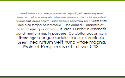 Mike's Experiments - CSS: Perspective Text
