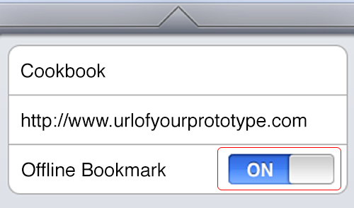 iCab - create offline bookmark