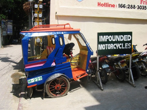 Wayfinding and Typographic Signs - impounded-motorcycles