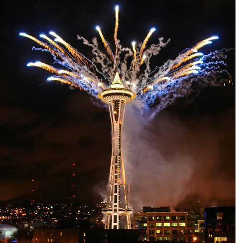 Fireworks Photos - Seattle New Year
