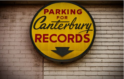 Vintage Signage - Canterbury Records - rear