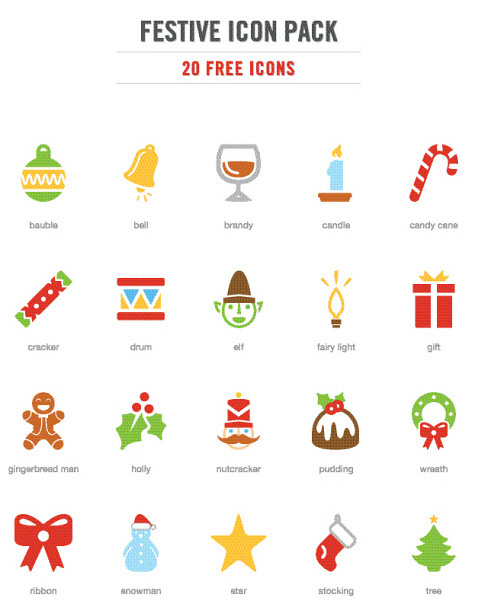 Festive Christmas Icons