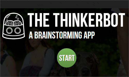 The Thinkerbot: a brainstorming app