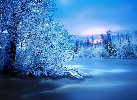 beautiful snowy scenery