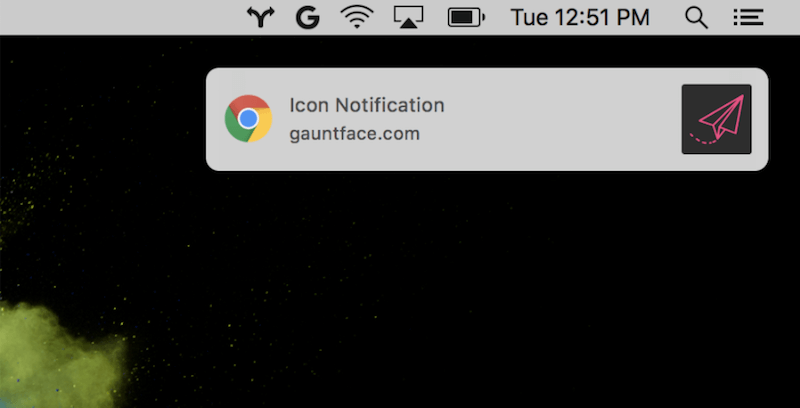 New Chrome notifications on macOS