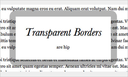 Transparent Borders with background-clip
